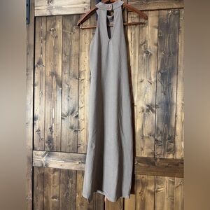 Love Culture Sleeveless Tan Maxi Dress
